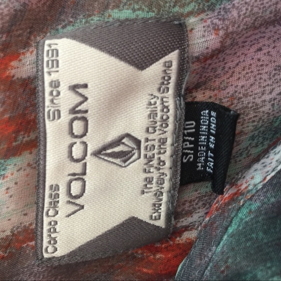 𝅺*volcom Sheer Tunic Top Dress S - Picture 5 of 6